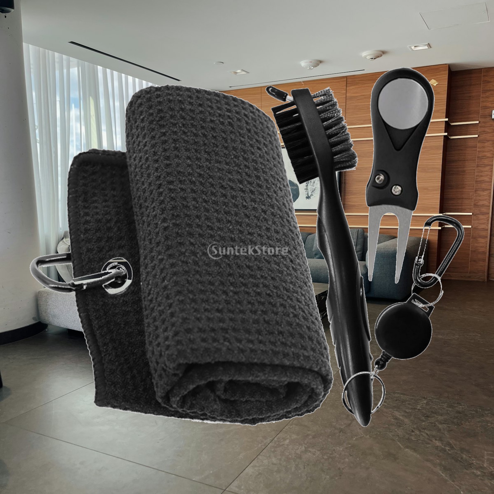 Golf Towel Waffle - Sikat Pembersih Stik Golf, Handuk Golf