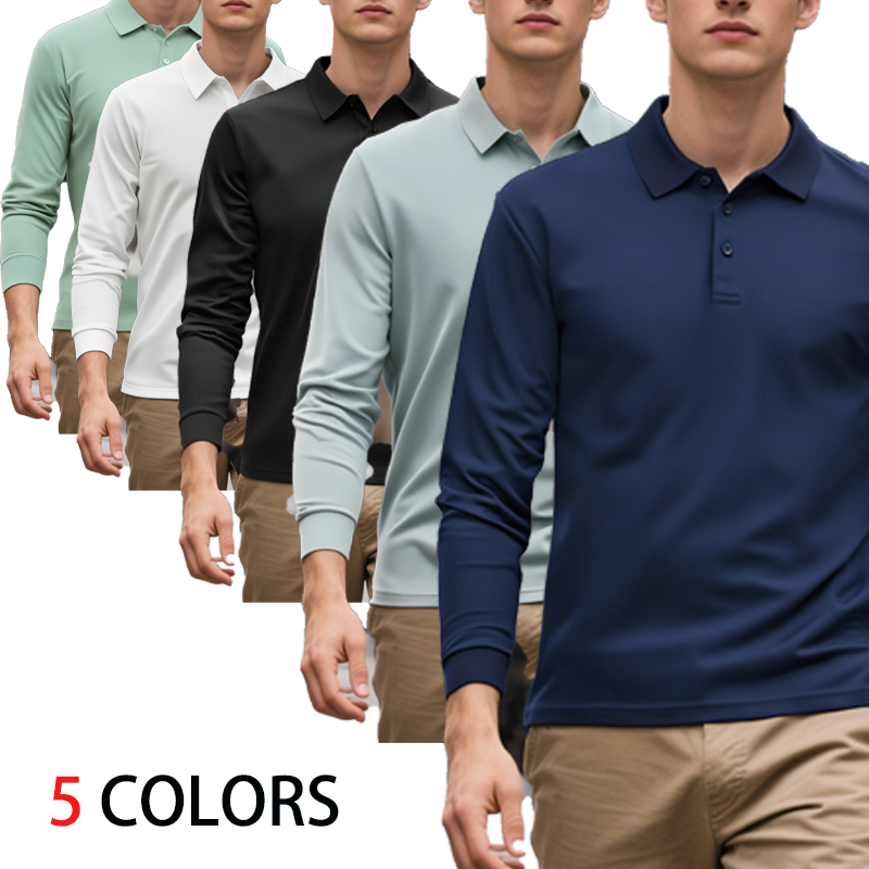 Kaos Polo Lengan Panjang Pria, - Golf Equipment For Sale ulasan dan harga