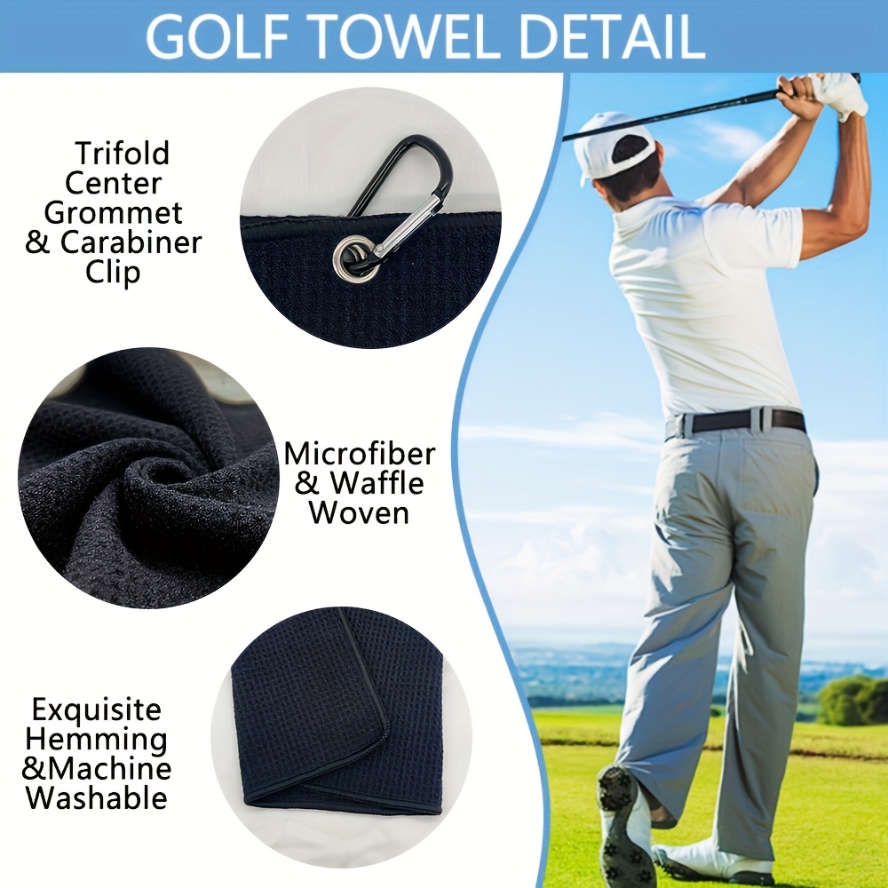 Handuk Golf Premium dengan Kli - Golf Towel Waffle ulasan dan harga