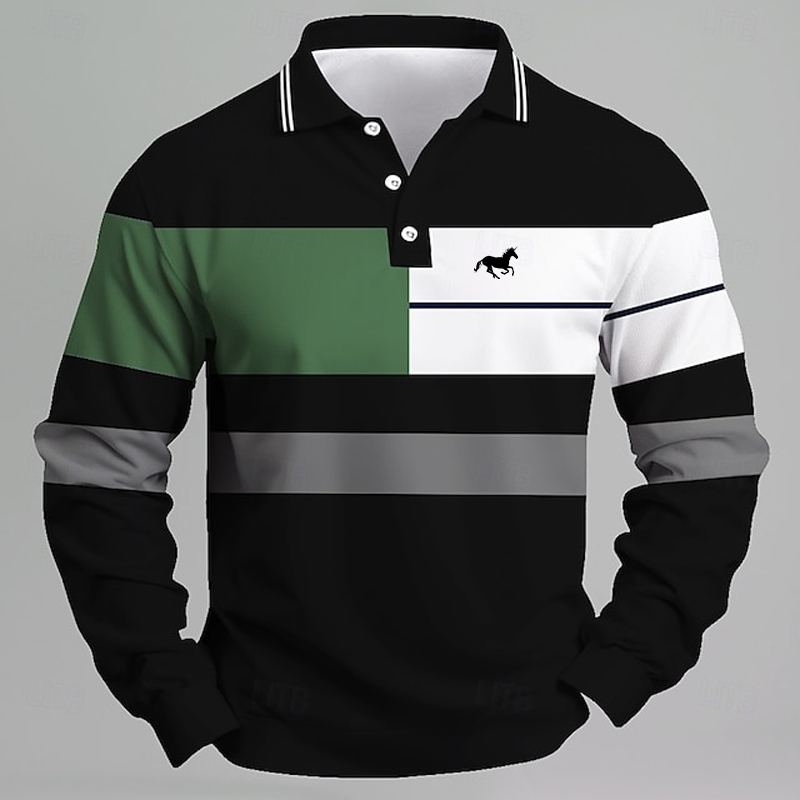 Kaos Polo Pria Bergaris dengan - Golf Equipment For Sale ulasan dan harga