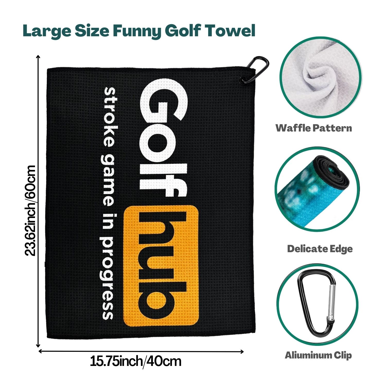 Handuk Golf Premium Mikrofiber - Golf Towel Waffle ulasan dan harga