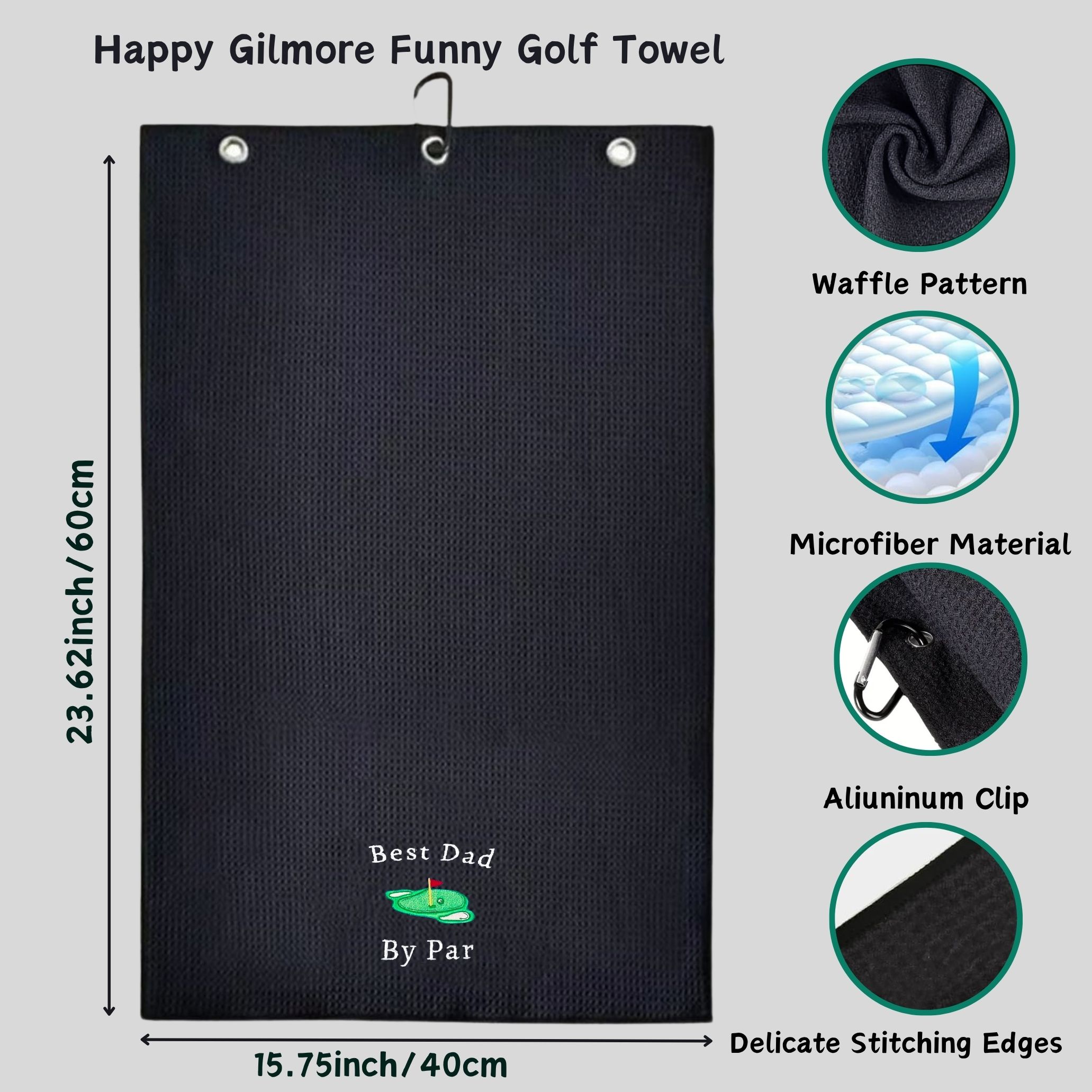 Handuk Golf Premium Microfiber - Golf Towel Waffle ulasan dan harga
